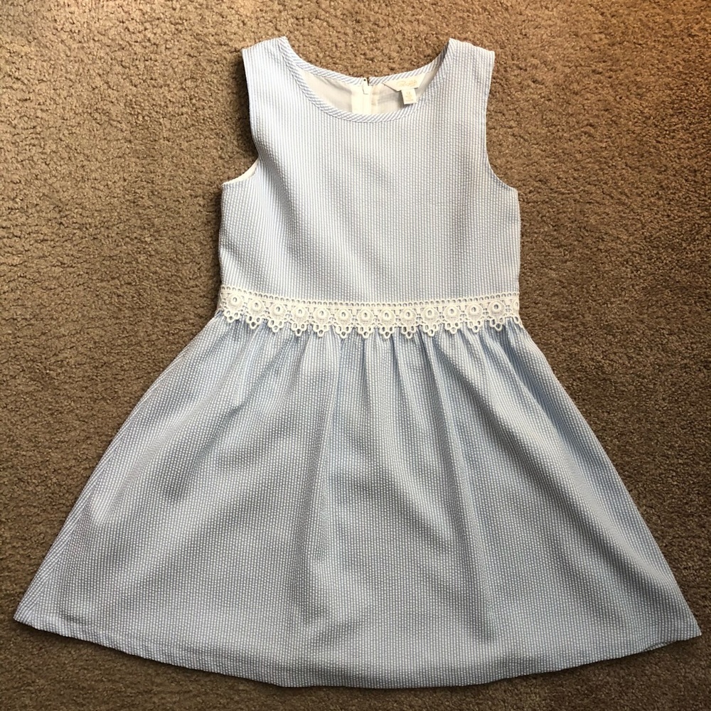 Pappagallo searsucker GIRLS size 12 dress.